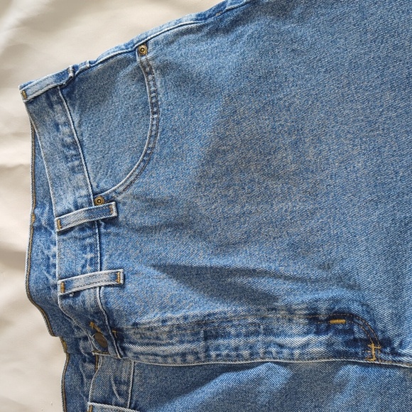 Men Carhartt Jeans Regular Fit Size 46 Light Blue Acid Wash RN# 14806 - Picture 4 of 12